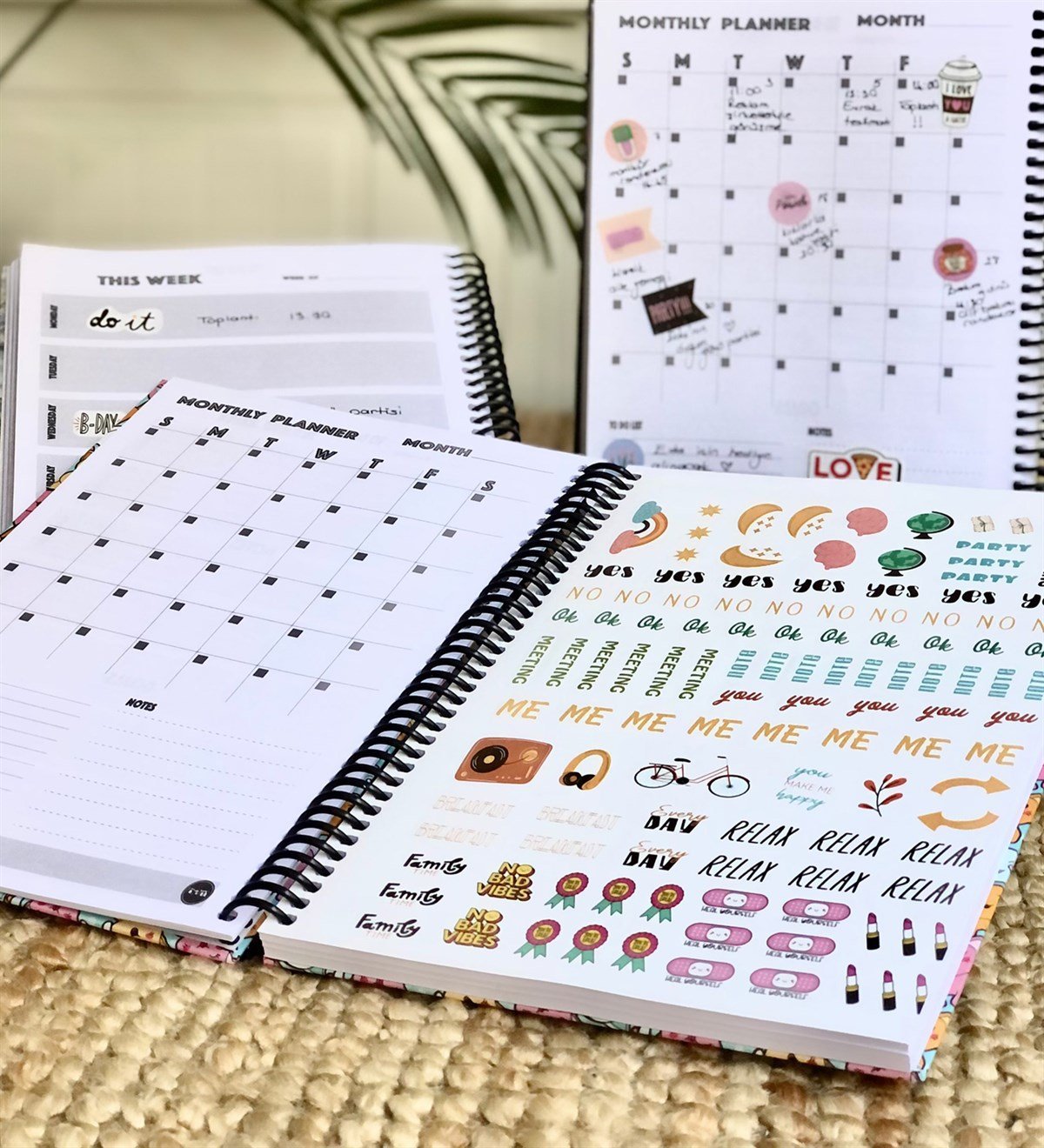 Kawai Tarihsiz Haftalık PlanlayıcıGiftmodaGmp-019