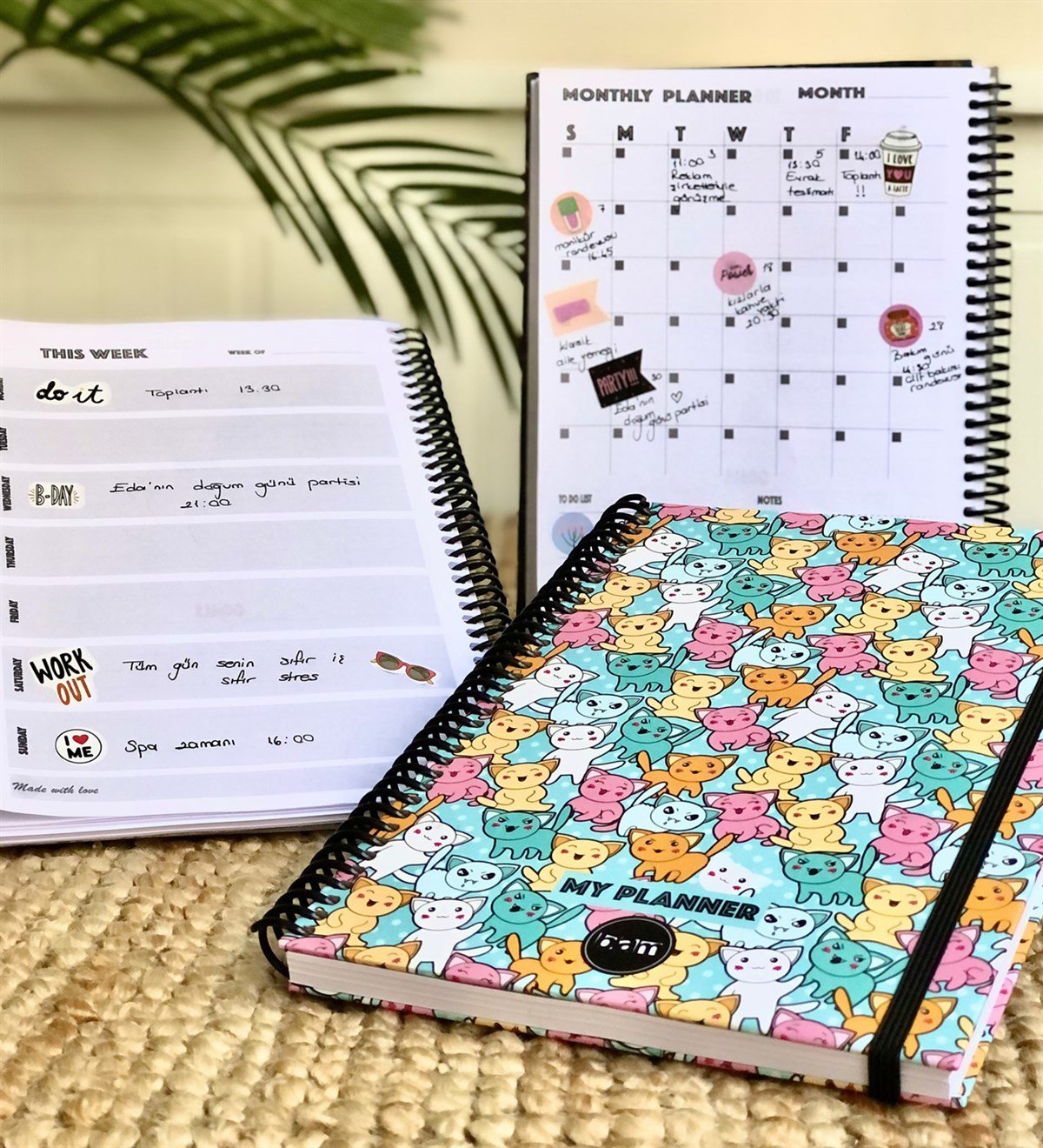 Kawai Tarihsiz Haftalık PlanlayıcıGiftmodaGmp-019