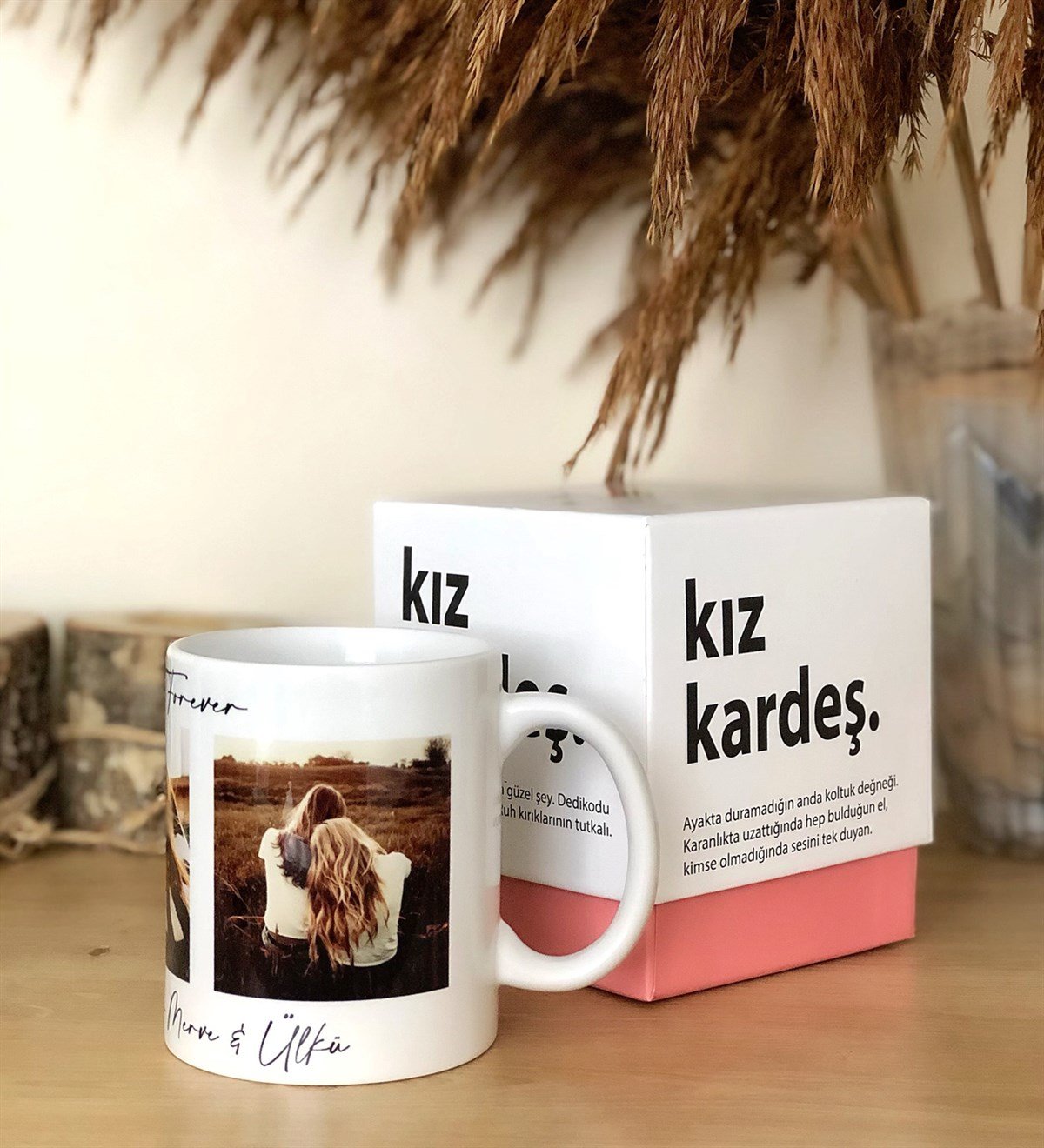 Kişiye Özel 3 Fotoğraflı Best Friends Forever Tasarımlı Hediye Kutulu KupaGiftmoda3-resimli-bff-kupa