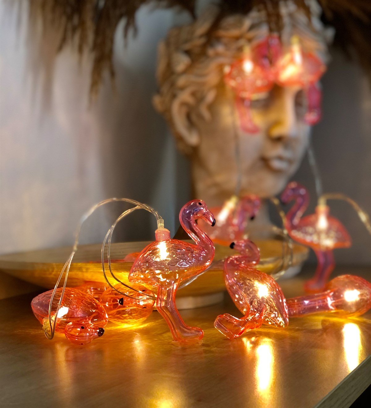 Kişiye Özel 6 Fotoğraflı Flamingo Dekoratif Led Lamba Giftmoda Gm-1280-Ko