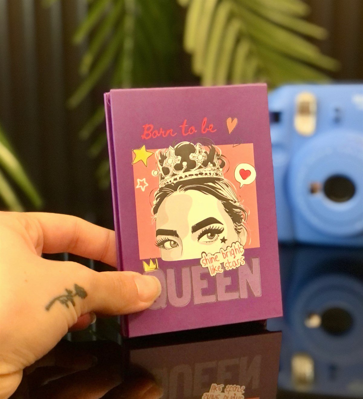 Kişiye Özel 6 Fotoğraflı Pink Queen Tasarımlı Mini Albüm GiftmodaGmab100020