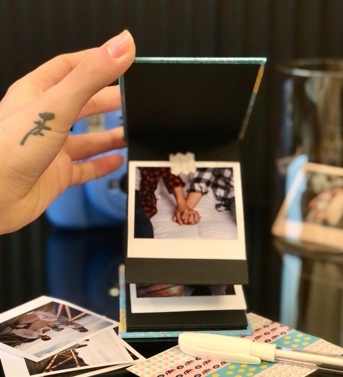 Kişiye Özel 6 Fotoğraflı Travel Tasarımlı Mini Albüm GiftmodaGmab100023	