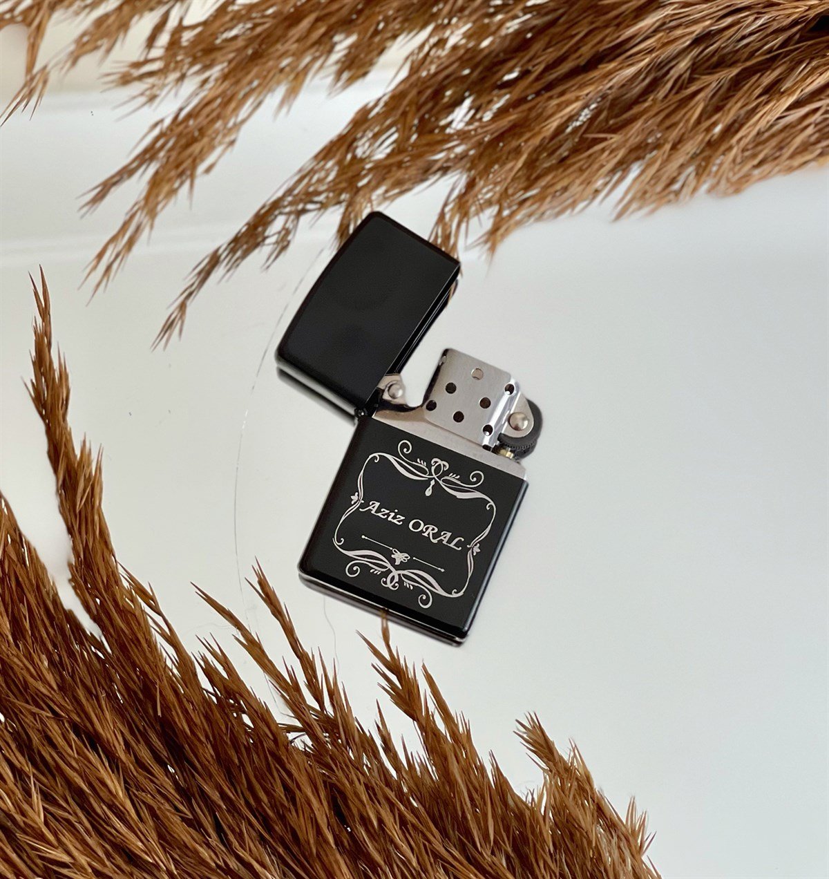 Kişiye Özel Benzinli Siyah ÇakmakGiftmodaGmc100006