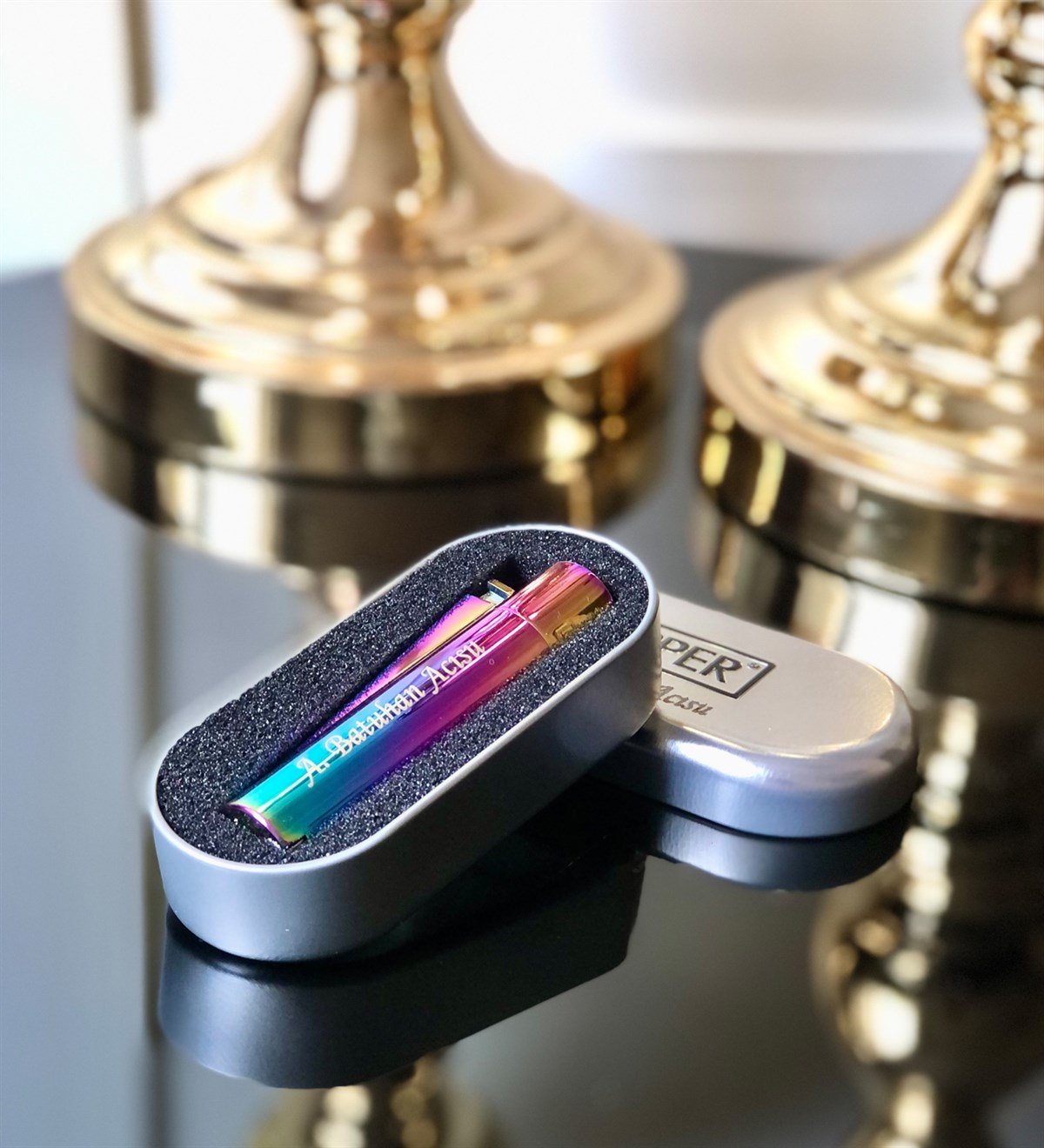 Kişiye Özel Clipper Çakmak GökkuşağıGiftmodaclipper-Gokkusagi