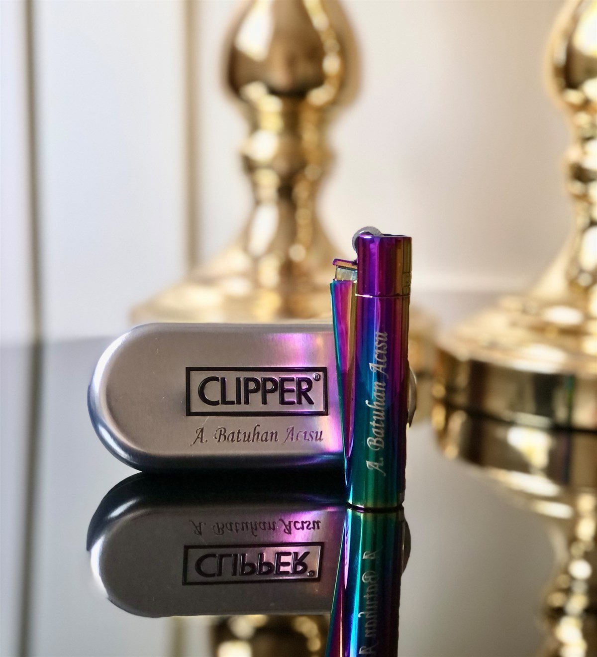 Kişiye Özel Clipper Çakmak GökkuşağıGiftmodaclipper-Gokkusagi