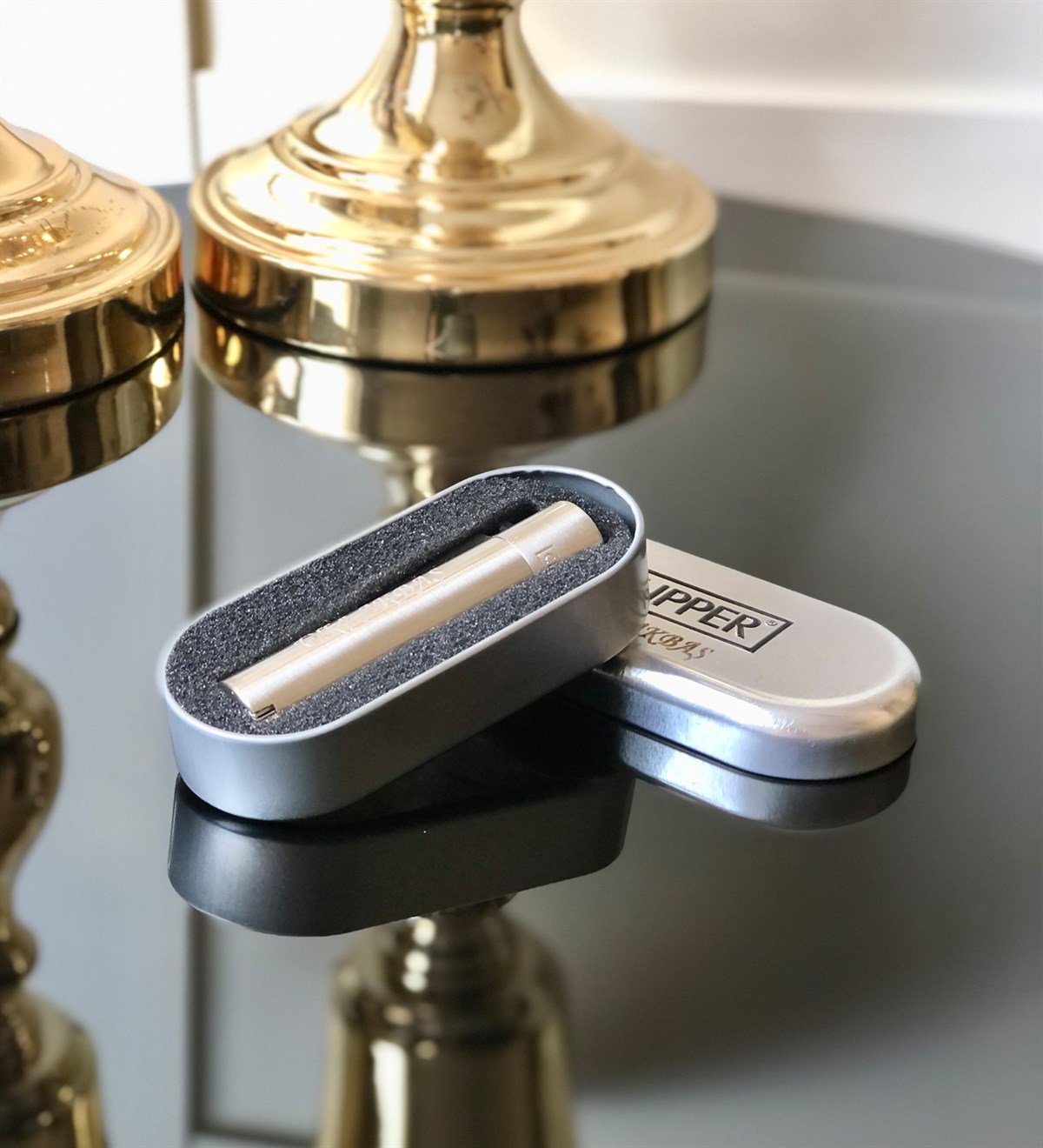Kişiye Özel Clipper Çakmak GriGiftmodaclipper-Gri