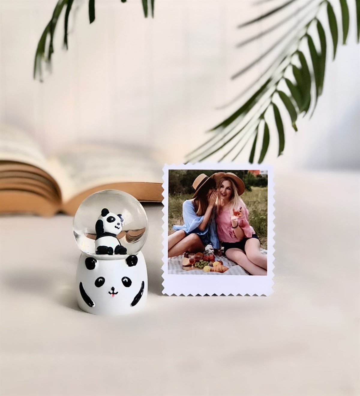 Kişiye Özel Fotoğraf Ve Panda Mini Kar KüresiGiftmodaPanda-Mini-Küre-Ko