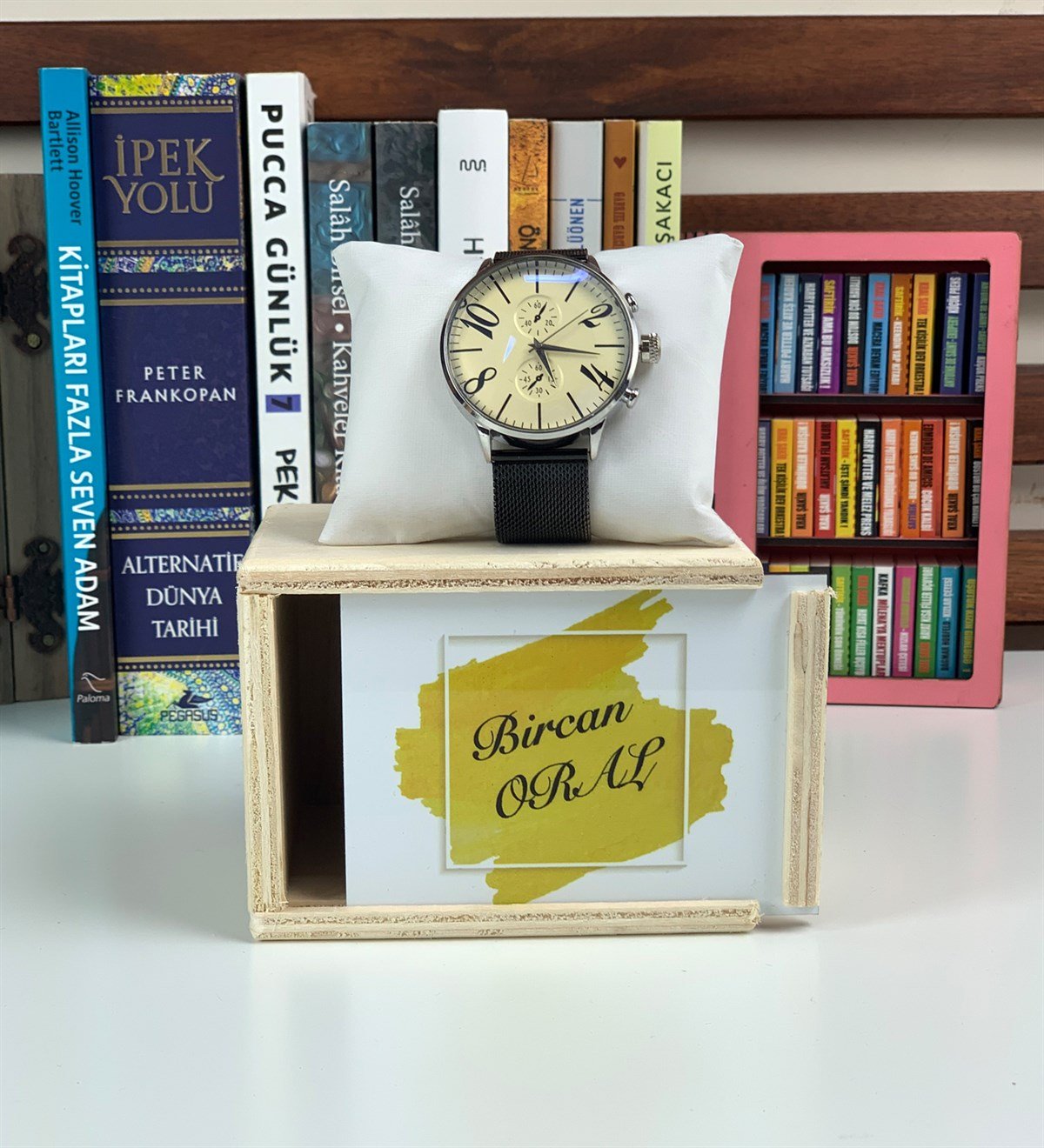 Kişiye Özel Hasır Kordon SaatGiftmodasaat33