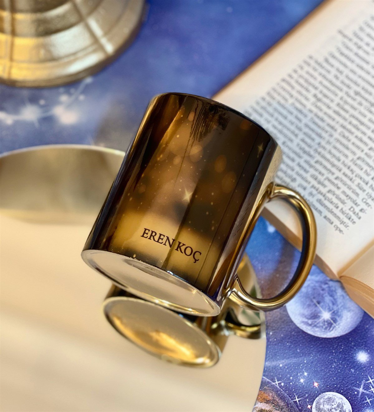 Kişiye Özel Lost İn Space Tasarımlı Gold Kupa GiftmodaGmkp100112
