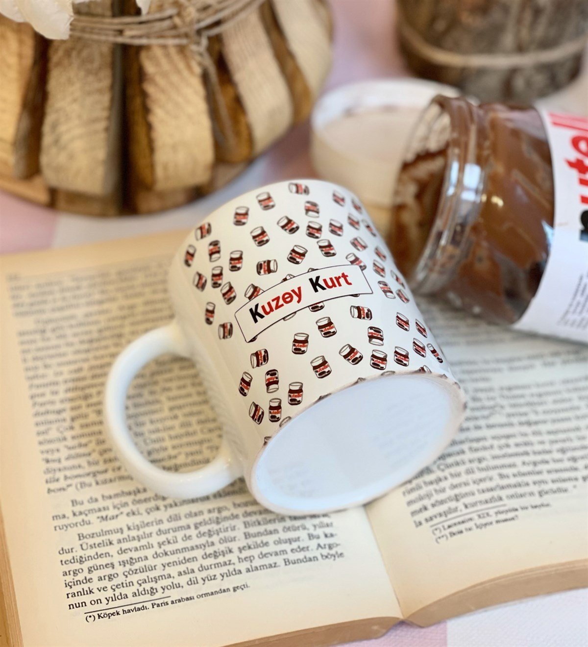 Kişiye Özel Nutella Tasarımlı Kupa GiftmodaGmkp100094