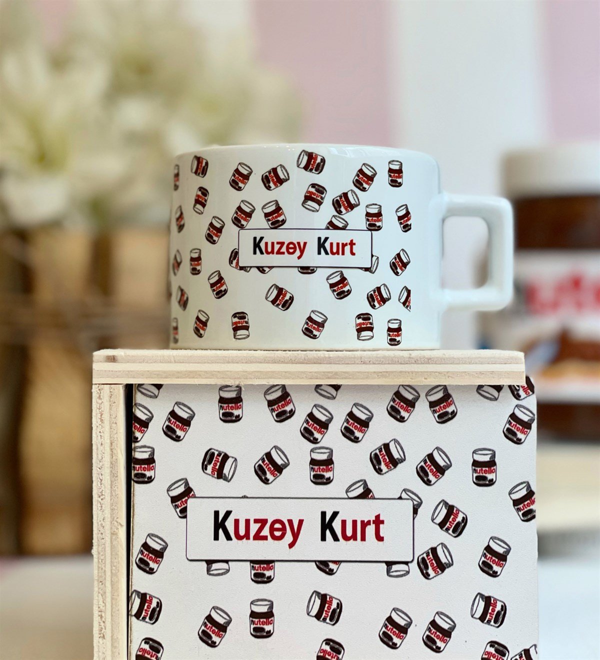 Kişiye Özel Nutella Tasarımlı Kutulu KupaGiftmodaGmkp100067