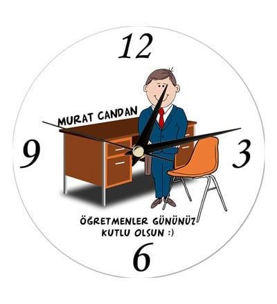 Kişiye Özel Öğretmenler Günü Duvar Saati