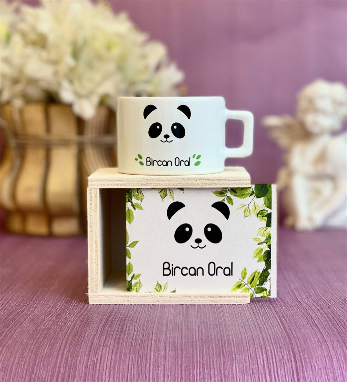 Kişiye Özel Panda Tasarımlı Kutulu KupaGiftmodaGmkp100061