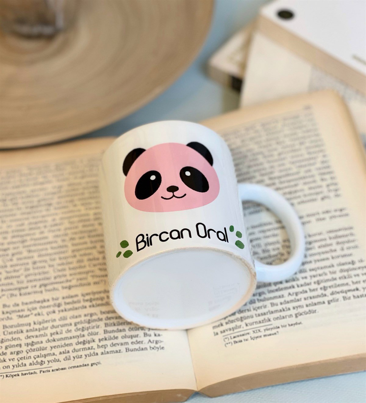 Kişiye Özel Pembe Panda Tasarımlı Kupa GiftmodaGmkp100093