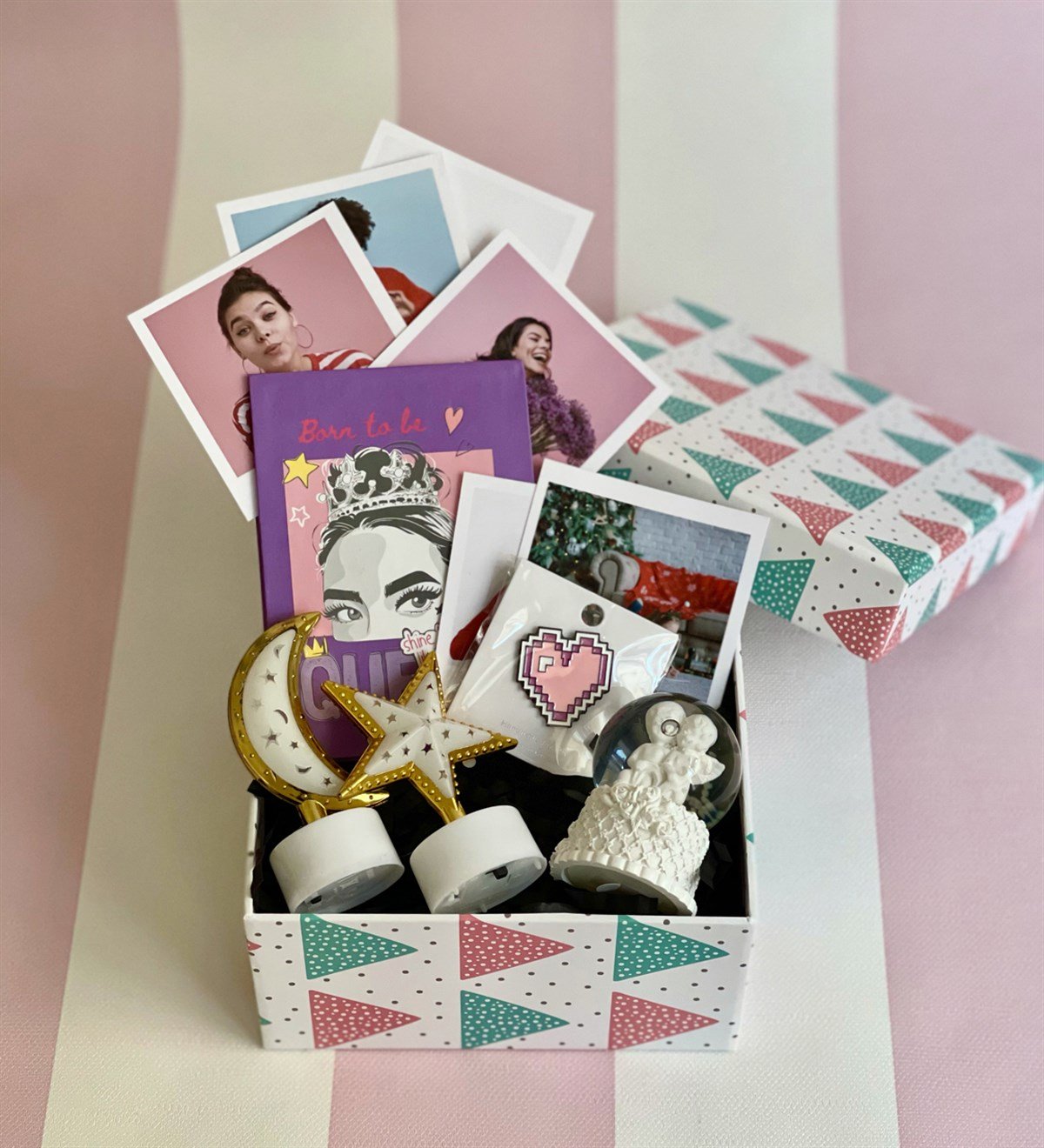 Kişiye Özel Pink Queen Tasarımlı Hediye SetiGiftmodaGmhs100314