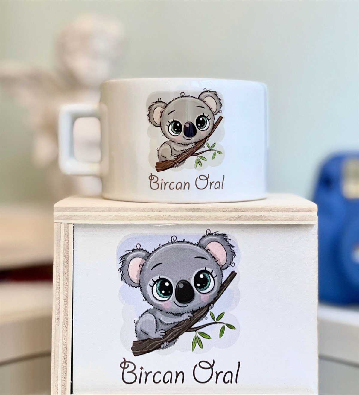 Kişiye Özel Sevimli Koala Tasarımlı Kutulu KupaGiftmodaGmkp100064