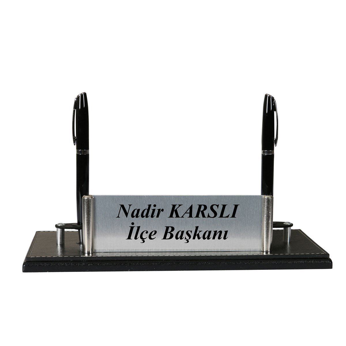 Kişiye Özel Siyah Deri Sümen TakımıGift modaPRZ-1030