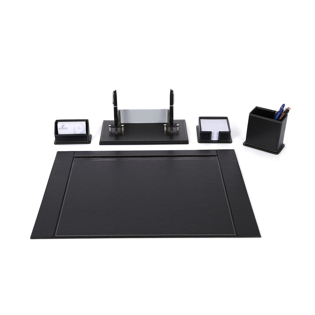 Kişiye Özel Siyah Deri Sümen TakımıGift modaPRZ-1030