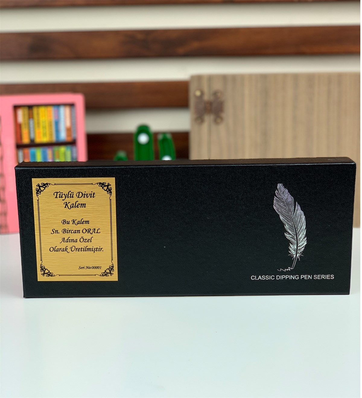 Kişiye Özel Tüylü Divit KalemGiftmodaGM-2017-Kişiye-Özel