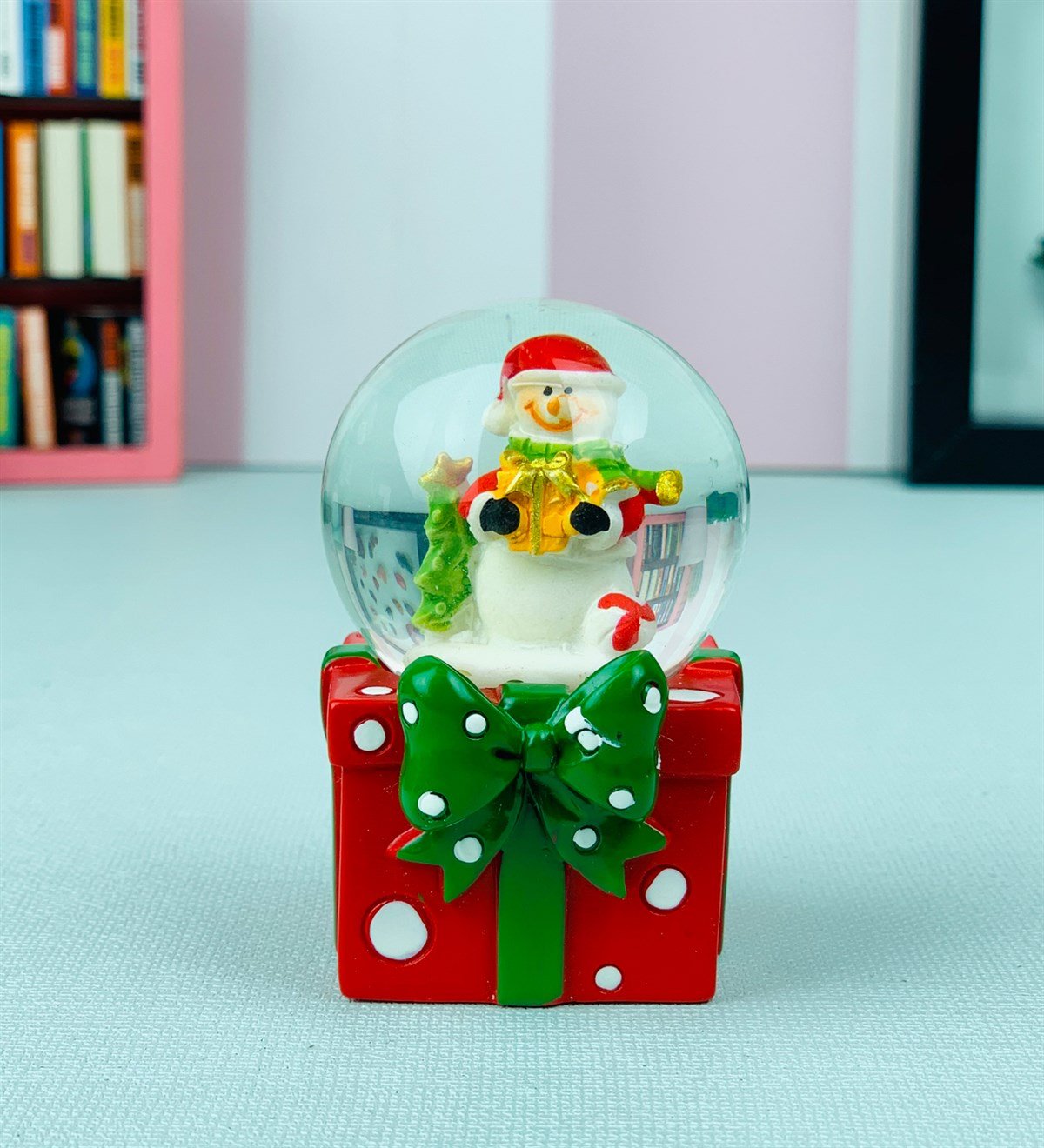 Kişiye Özel Yıldızlı Noel Kupa Mum Ve Kar KüresiGiftmodaYıldızlı-Noel-Kupa-Mum-Ve-Kar Küresi