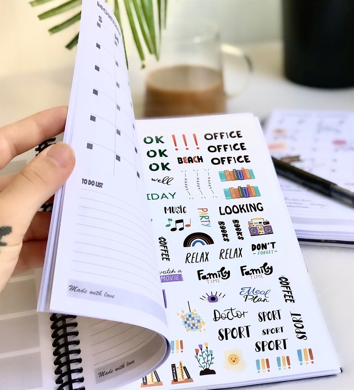 Klaket Tarihsiz Haftalık PlanlayıcıGiftmodaGmp-014