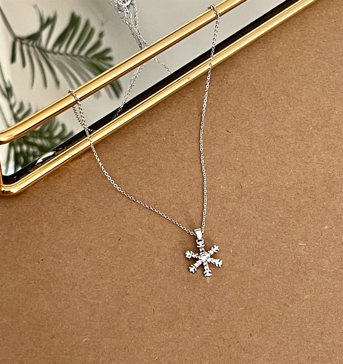 Büyük Kar Tanesi Tasarımlı KolyegiftmodaGmky100016