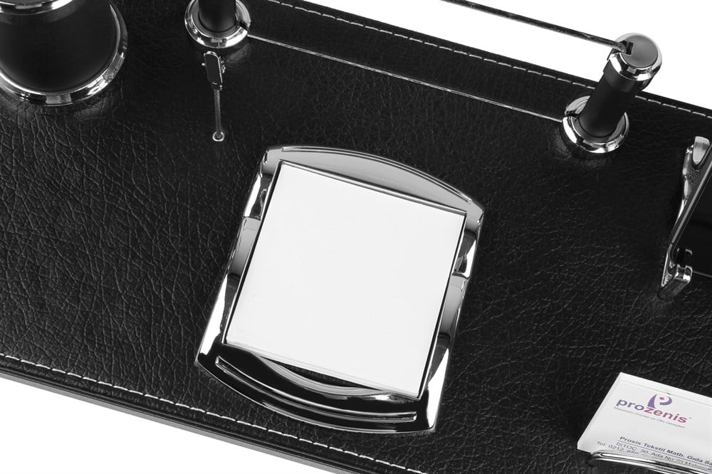 Koyukahve Renk Deri Vip Masa Üstü İsimliği SetiGiftmodaPRZ-3532