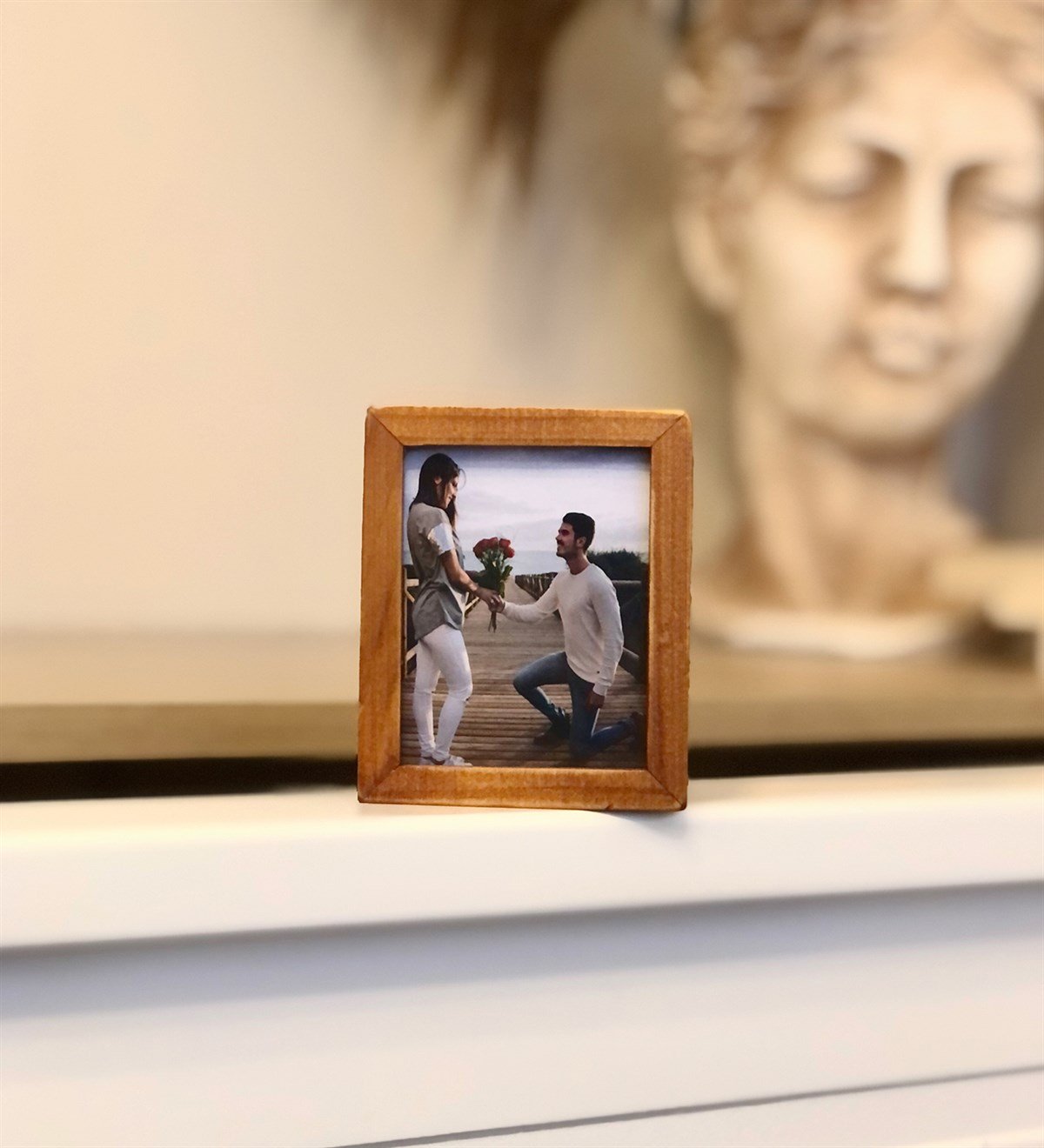 Kşiye Özel Ahşap Fotoğraf Çerçeveli Müzik KutusuGiftmodaGM-4138-K