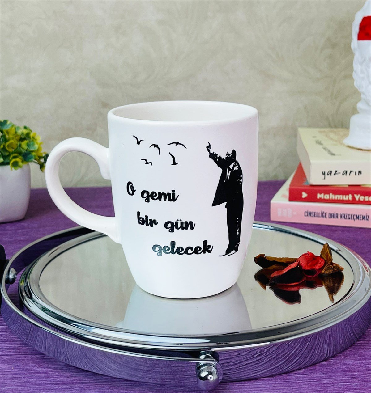 O Gemi Bir Gün Gelicek Tasarımlı 9 Cm Kupa BardakgiftmodaGmkp100310