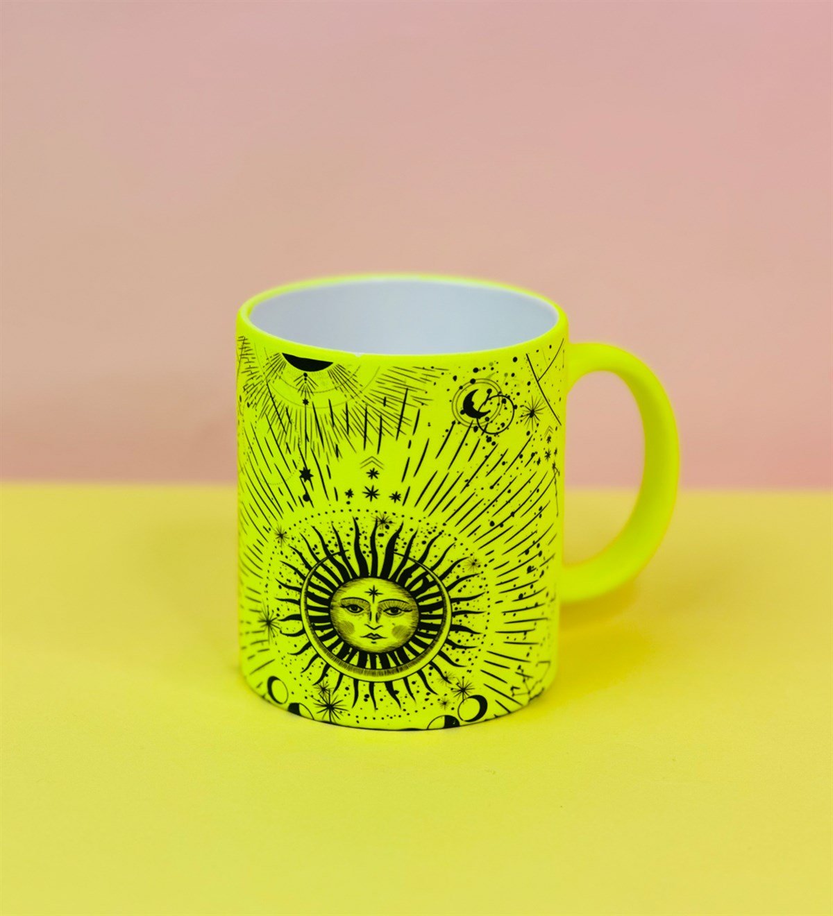 Tarot Ay Ve Güneş Tasarımlı Neon Kupa BardakgiftmodaGmkp100610