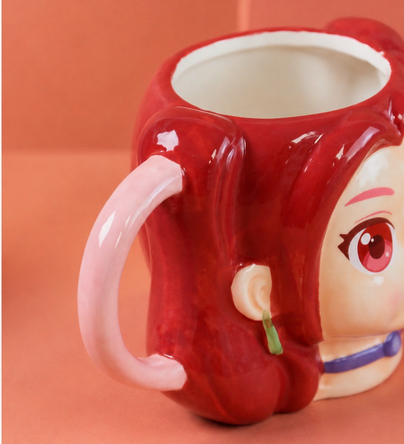 Seramik Anime Kupa KırmızıgiftmodaBM-2528