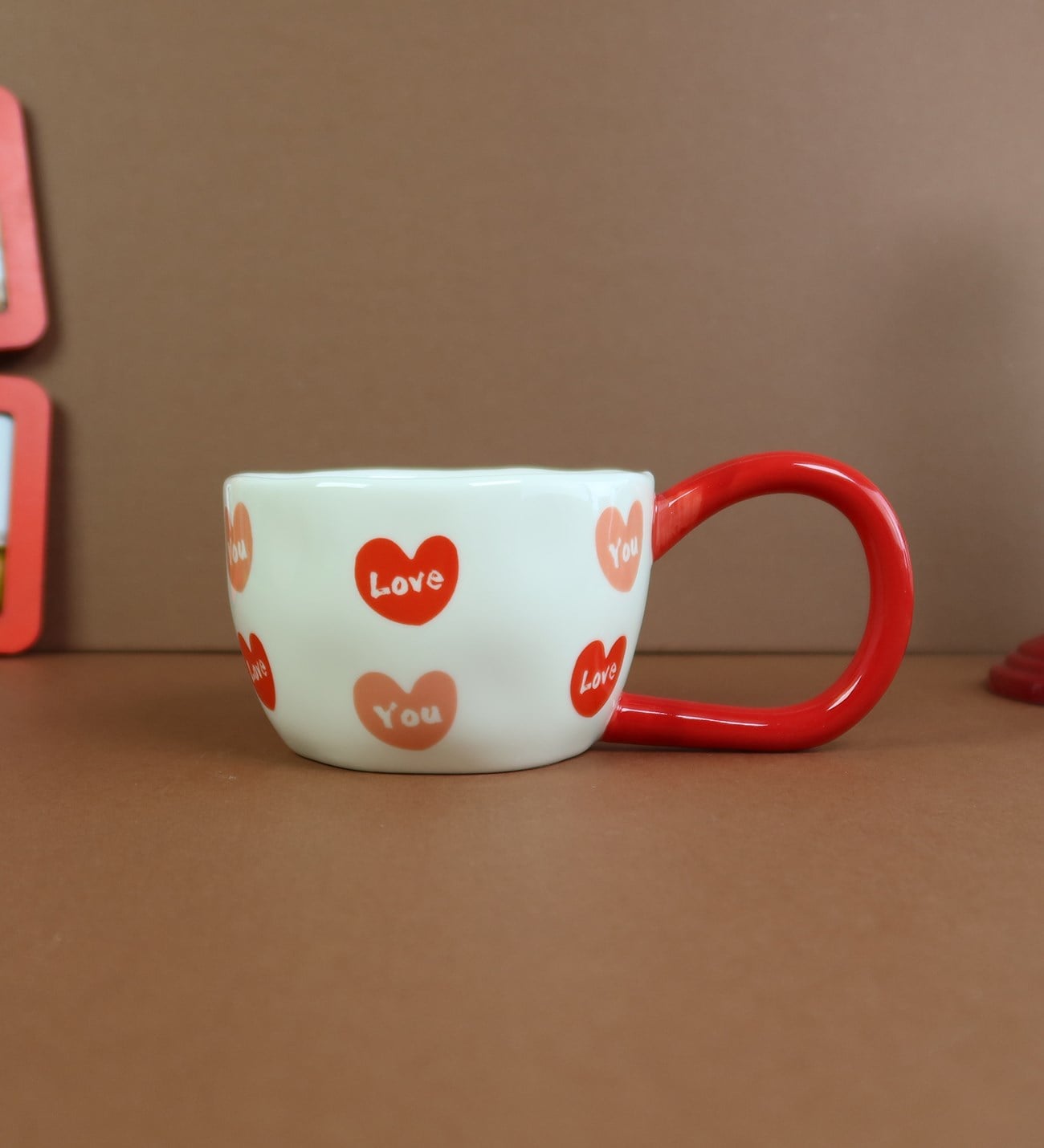 Love Kalp Seramik Kahve Kupası BM-2387giftmodaBM-2387