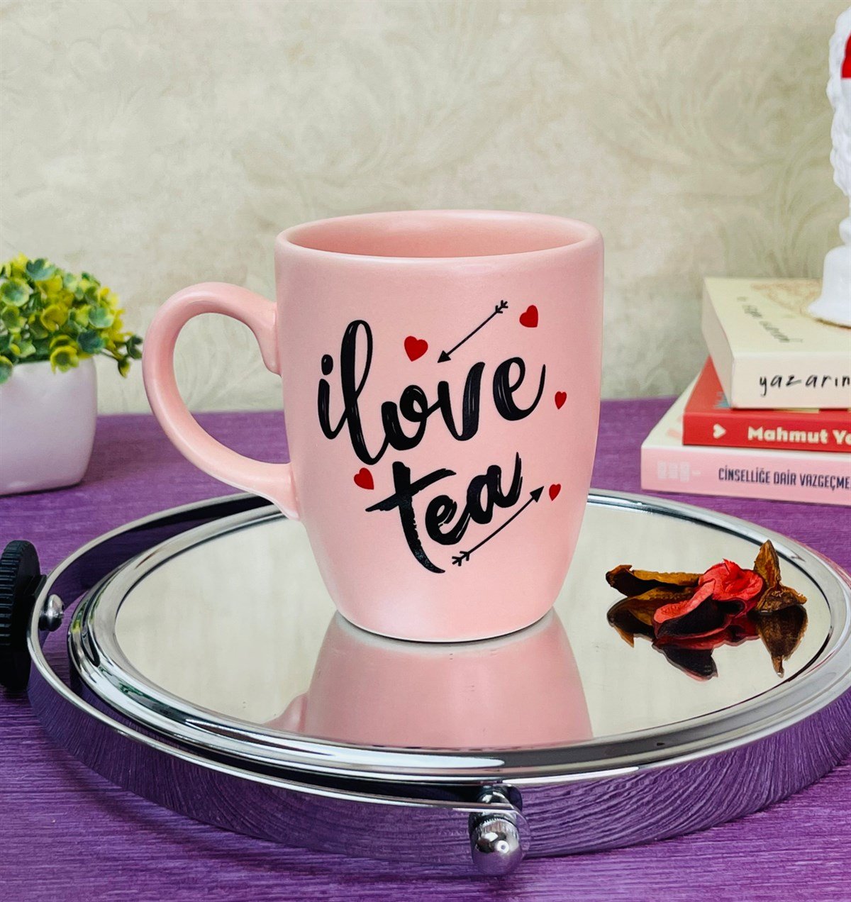 Love Tea Tasarımlı 9 Cm Kupa BardakgiftmodaGmkp100309