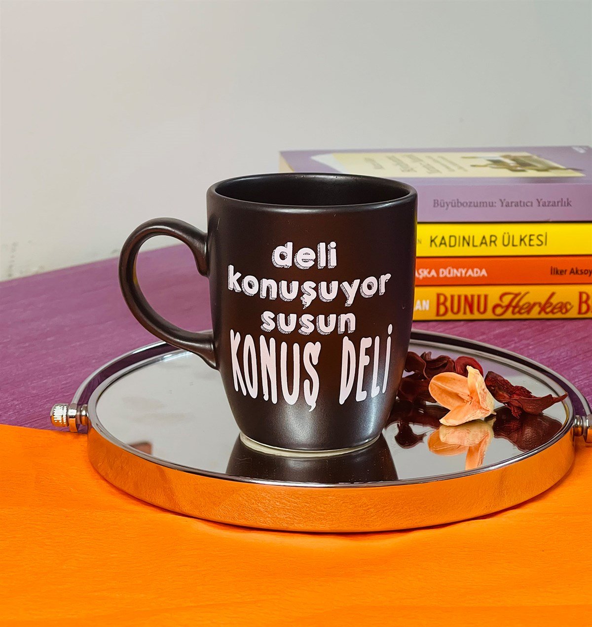 Deli Konuşuyor Susun Konuş Deli Tasarımlı 9 Cm Kupa BardakgiftmodaGmkp100217