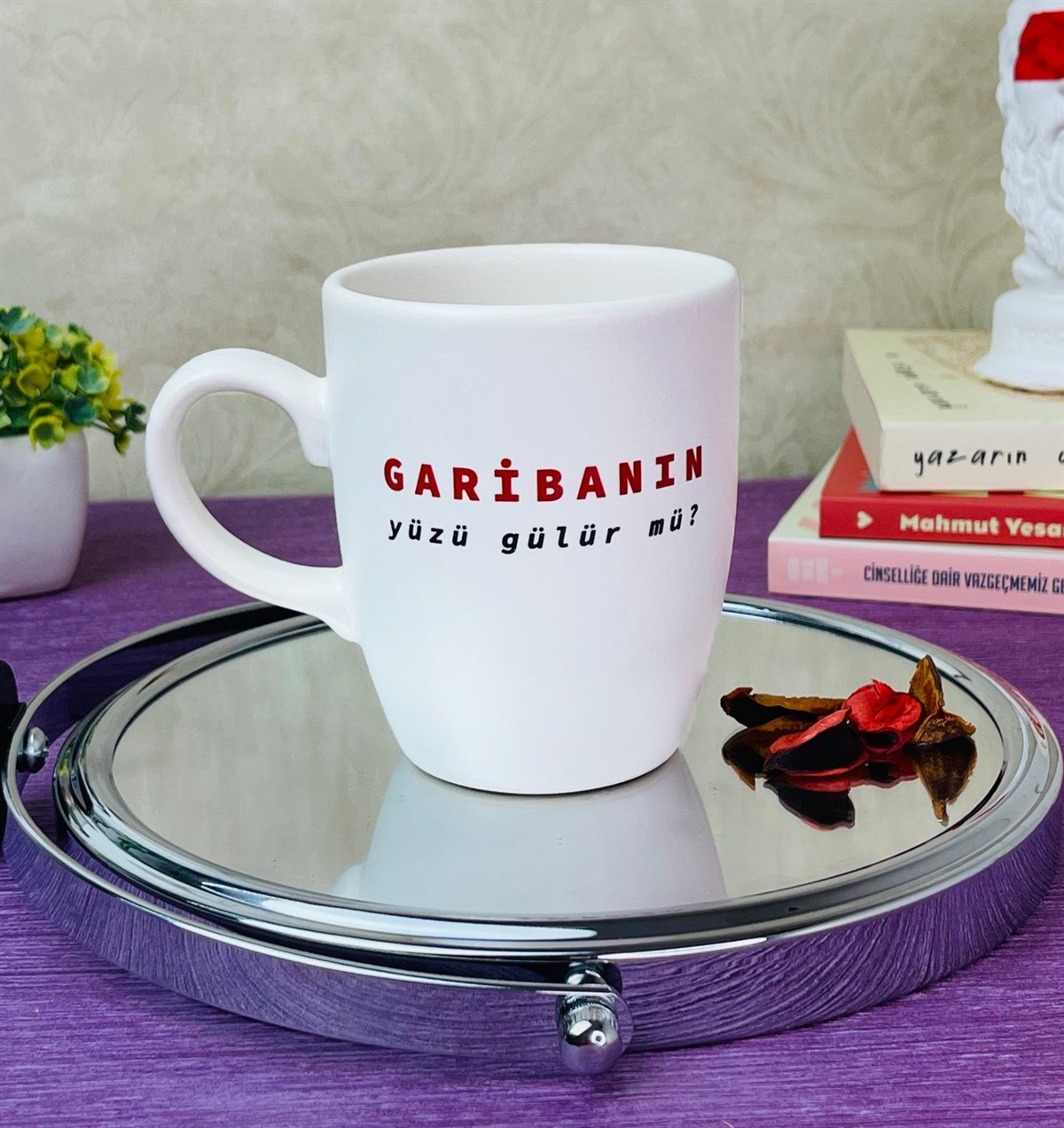 Garibanın Yüzü Gülür Mü? Tasarımlı 9 Cm Kupa BardakgiftmodaGmkp100303