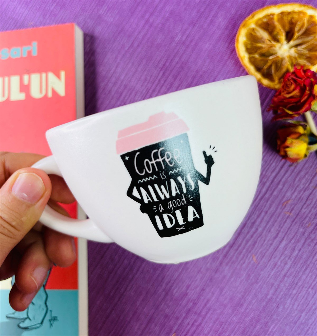 Coffe Is Always Tasarımlı 6 Cm Kupa BardakgiftmodaGmkp100269