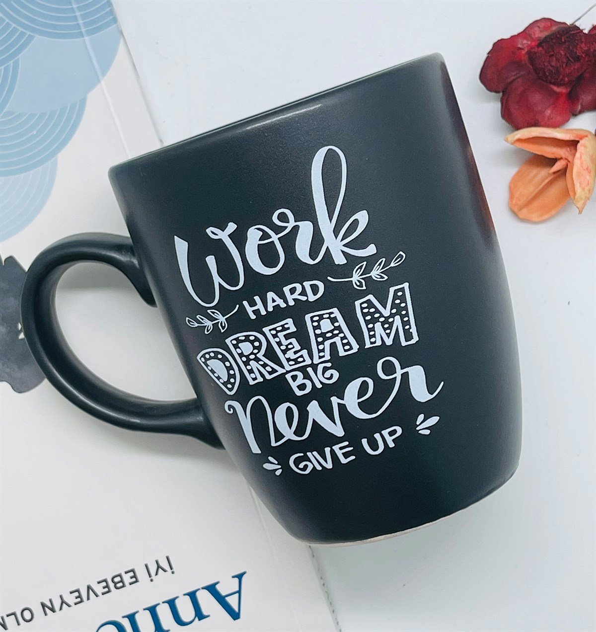Work Hard Dream Tasarımlı 9 Cm Kupa BardakgiftmodaGmkp100243