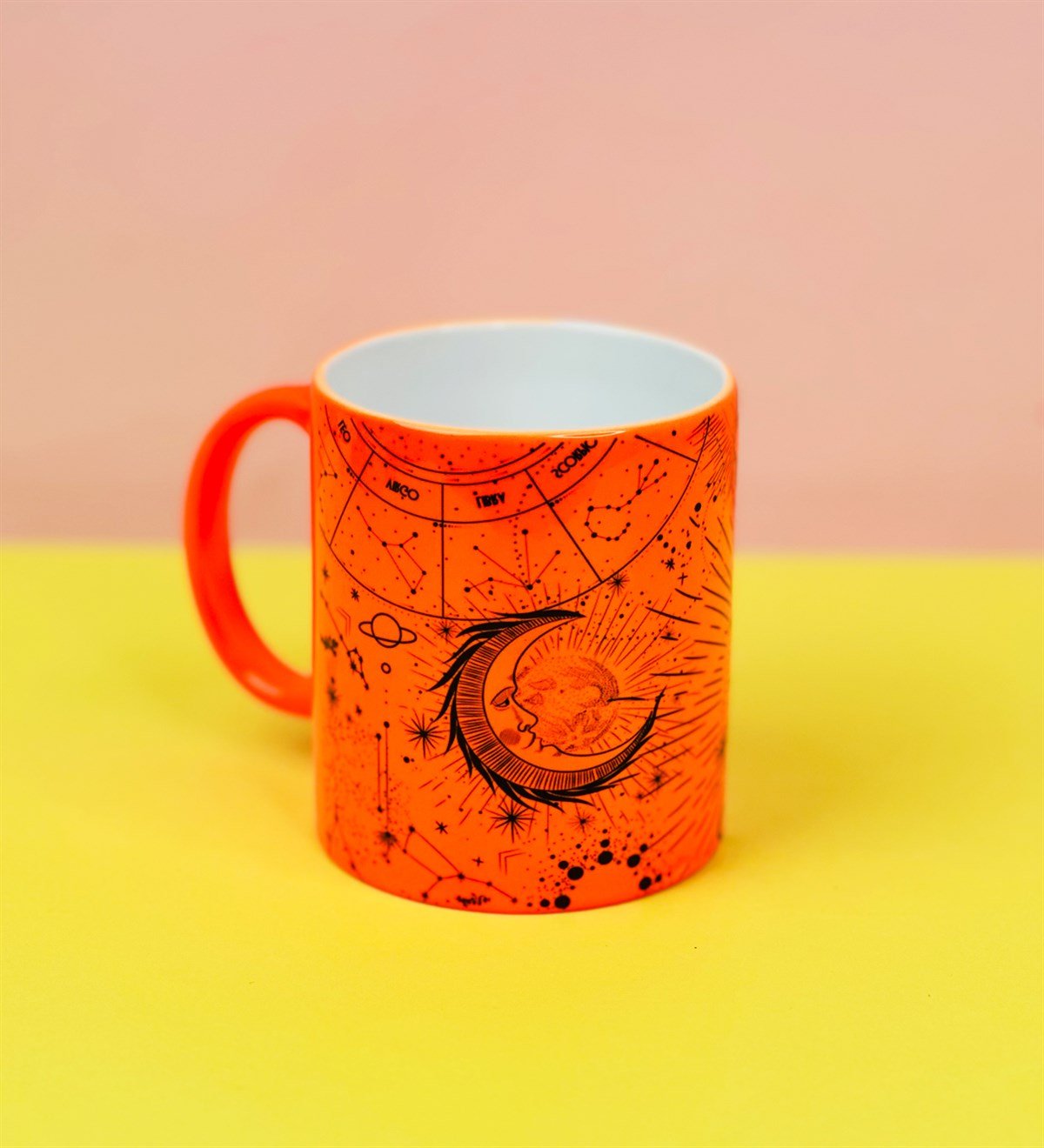 Tarot Ay Ve Güneş Tasarımlı Neon Kupa BardakgiftmodaGmkp100610