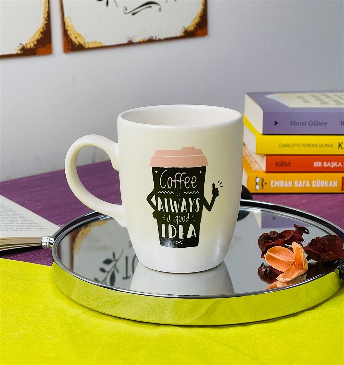 Coffe Is Always Tasarımlı 9 Cm Kupa BardakgiftmodaGmkp100215