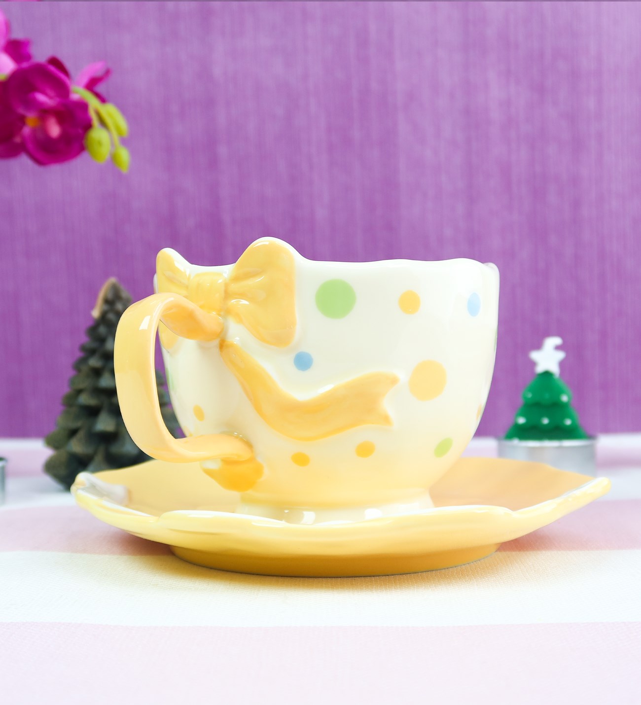 Kurdele Desenli Kahve Kupası BM-2329giftmodaBM-2329