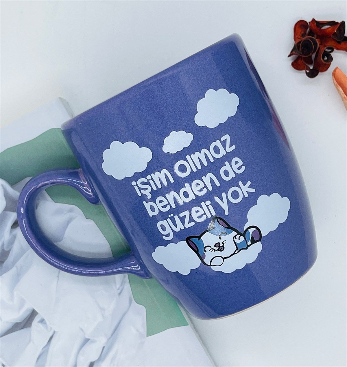 İşim Olmaz Bende De Güzeli Yok Tasarımlı 9 Cm Kupa BardakgiftmodaGmkp100228