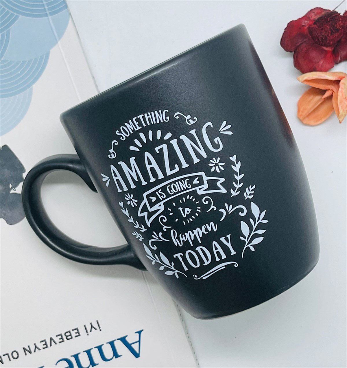 Amazing Beyaz Yazı Tasarımlı 9 Cm Kupa BardakgiftmodaGmkp100209