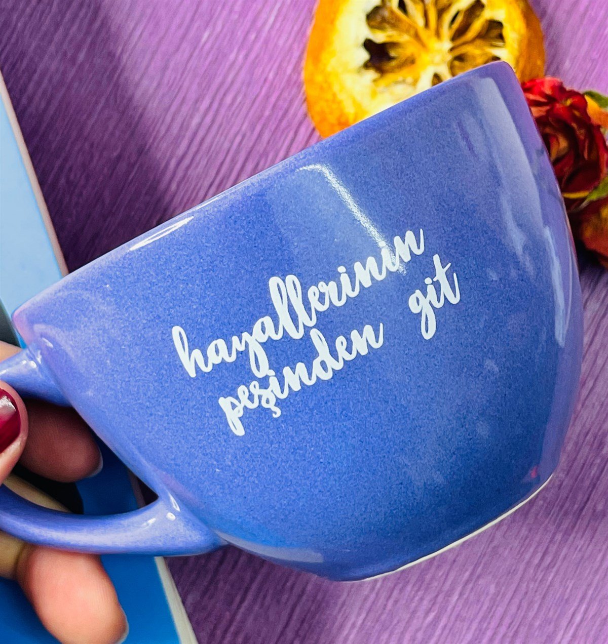 Hayallerinin Peşinden Git Tasarımlı 6 Cm Kupa BardakgiftmodaGmkp100256