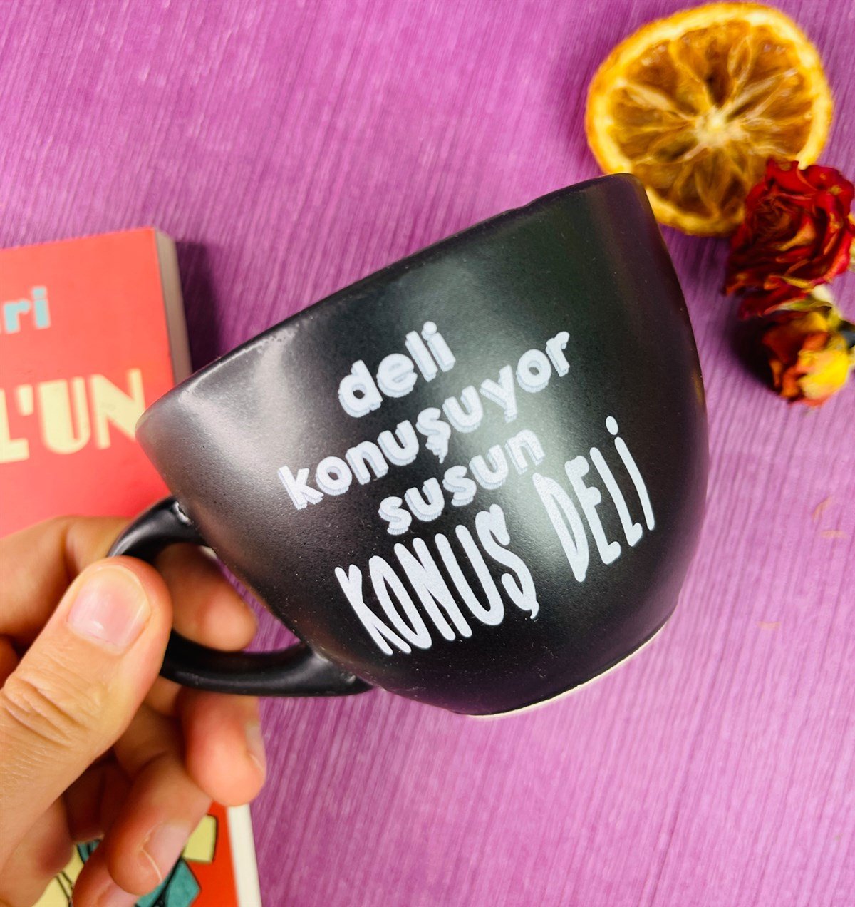 Deli Konuşuyor Konuş Deli Tasarımlı 6 Cm Kupa BardakgiftmodaGmkp100271