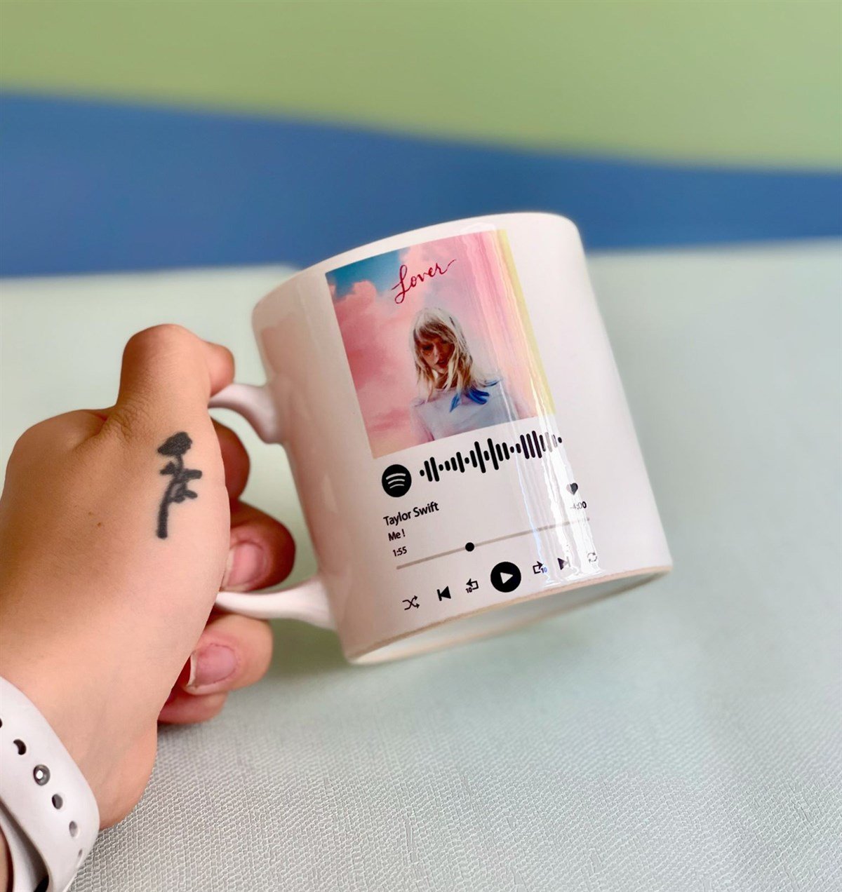 Özelleştirelebilir Spotify KupaGiftmodaGmkp100201