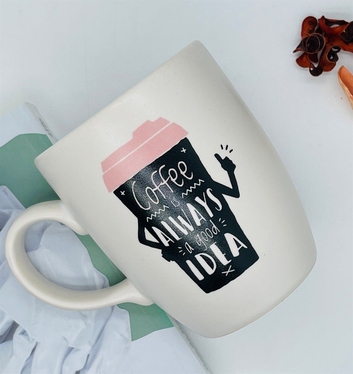 Coffe Is Always Tasarımlı 9 Cm Kupa BardakgiftmodaGmkp100215