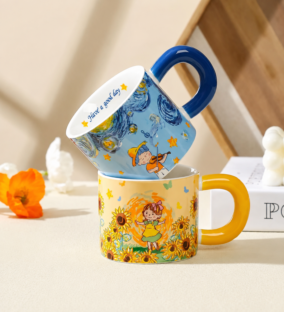 Van Gogh Tasarımlı Seramik KupagiftmodaBM-1485
