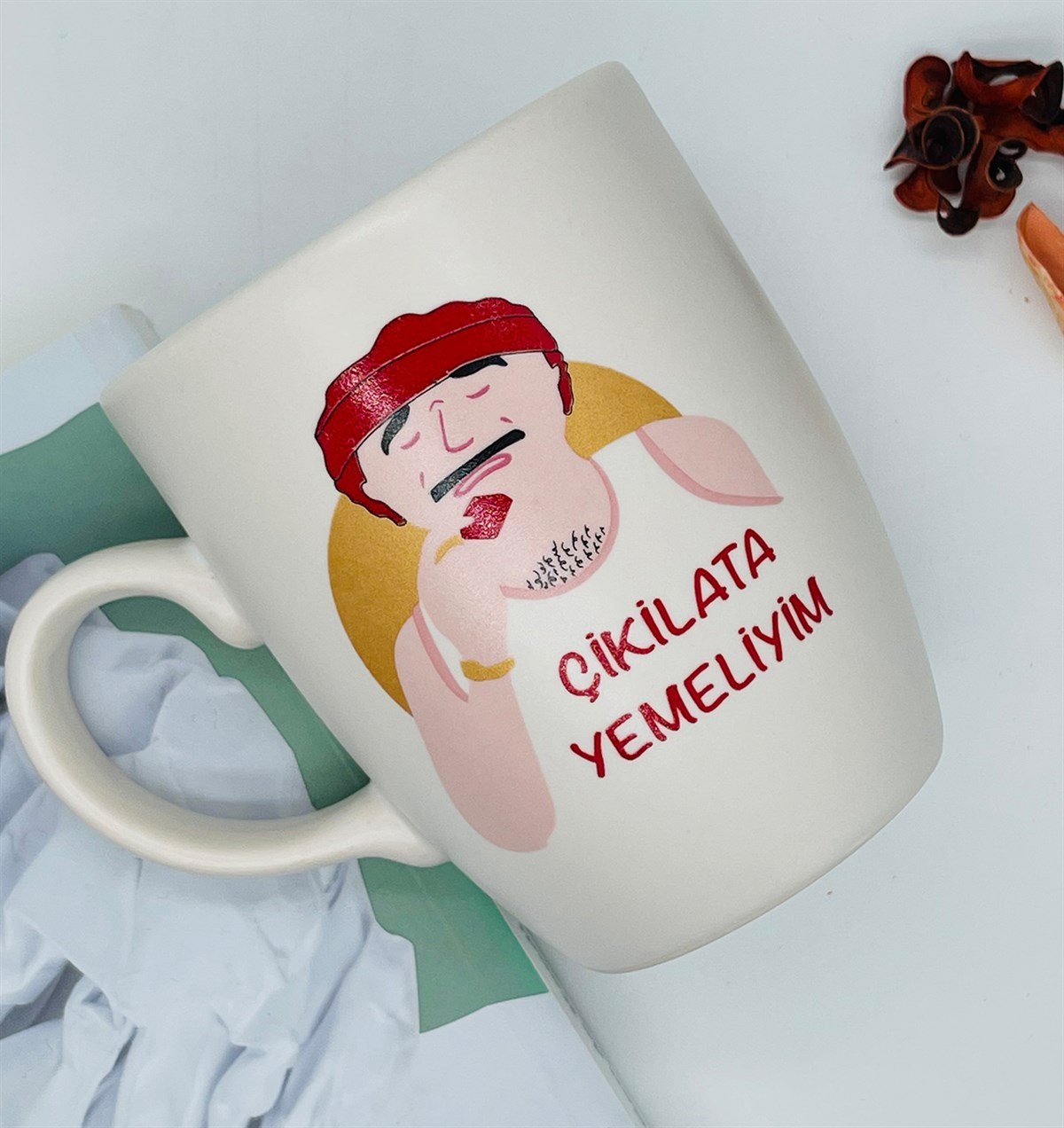 Çikilata Yemeliyim Tasarımlı 9 Cm Kupa BardakgiftmodaGmkp100216