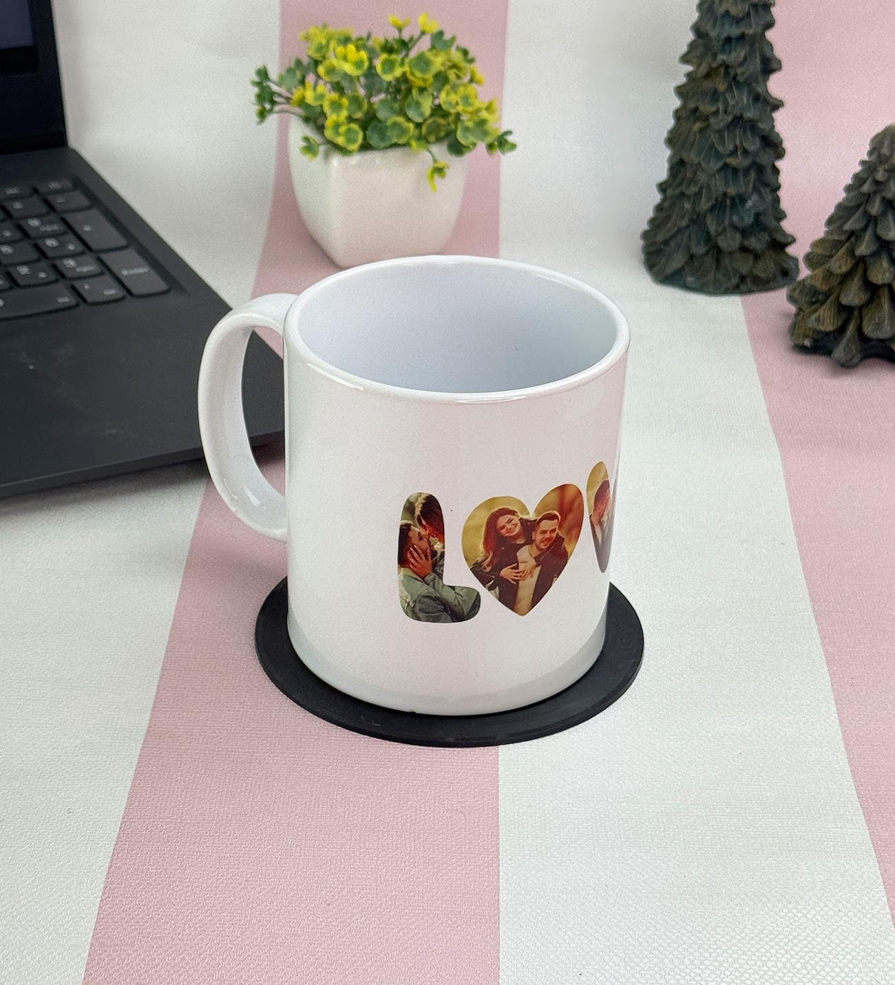 Kişiye Özel Fotoğraflı Love Tasarımlı Kupa BardakgiftmodaGmkp100645