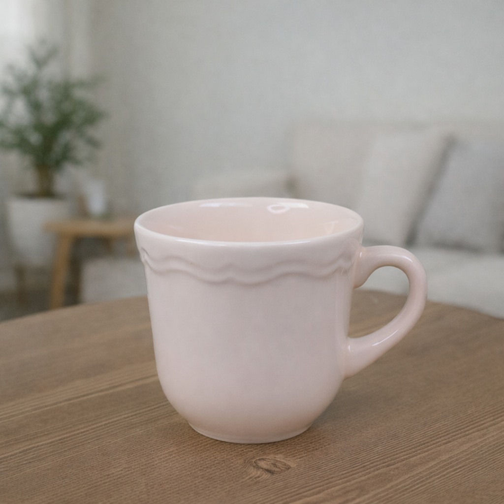 Dalga Kenarlı Seramik KupagiftmodaBMK-0011